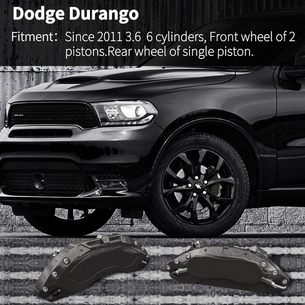 AOOA Auto Parts Caliper Covers para Dodge Durango (juego de 4)